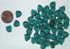 50 9mm Triangle Beads - Emerald